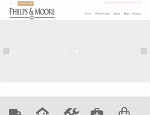 Tablet Screenshot of phelpsandmoore.com